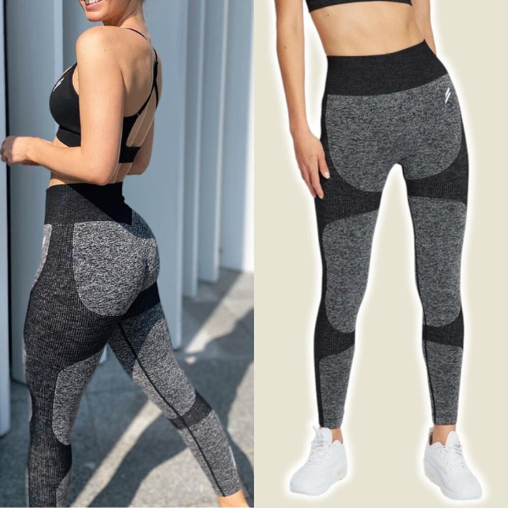 DOYOUEVEN Impact Seamless Leggings Sz XS Black Gray